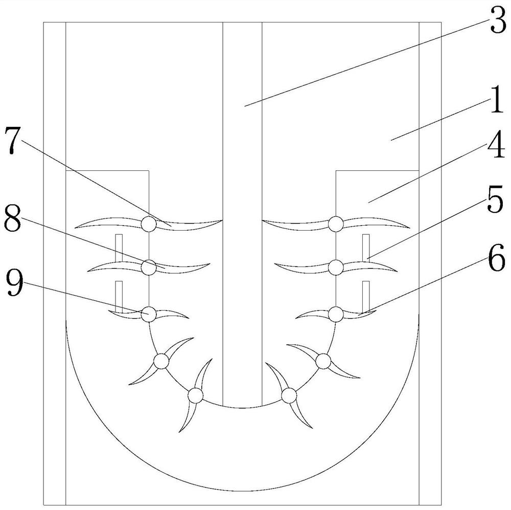 Reciprocating vibration type walnut shell breaking device