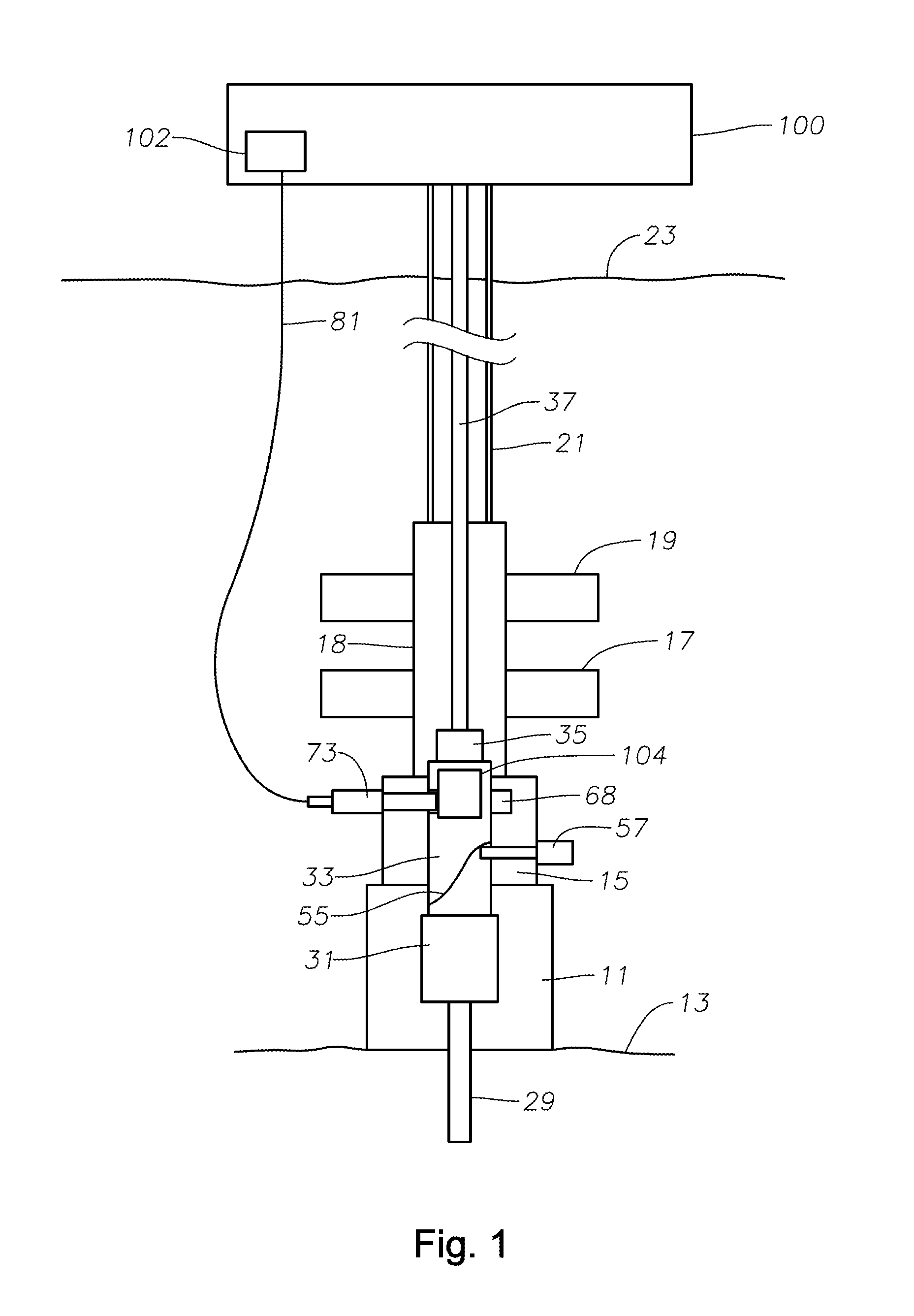 System and method for inductive signal and power transfer from ROV to in riser tools