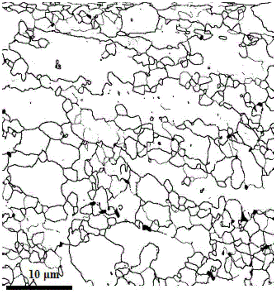 Ultralow-yield-ratio cold-rolled dual-phase steel and manufacturing method thereof