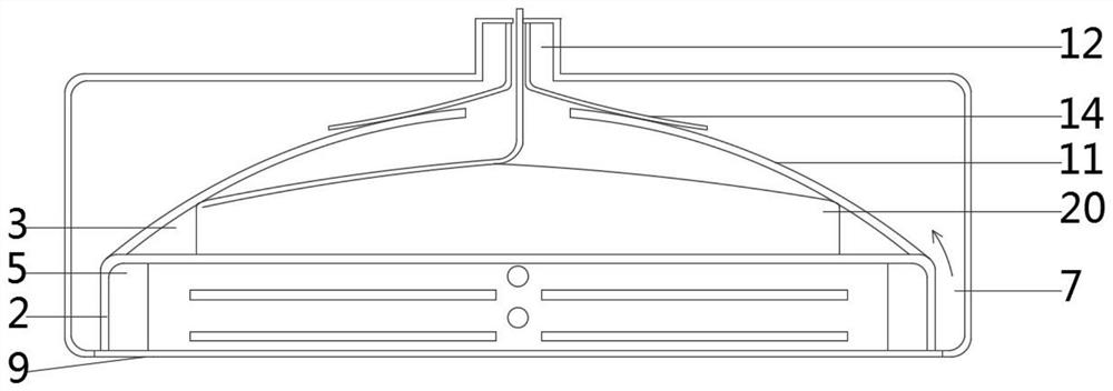 Separation heating device capable of heating wet tissues