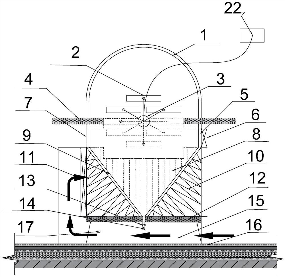 Evaporative cooling roof system and self-water-drawing device thereof