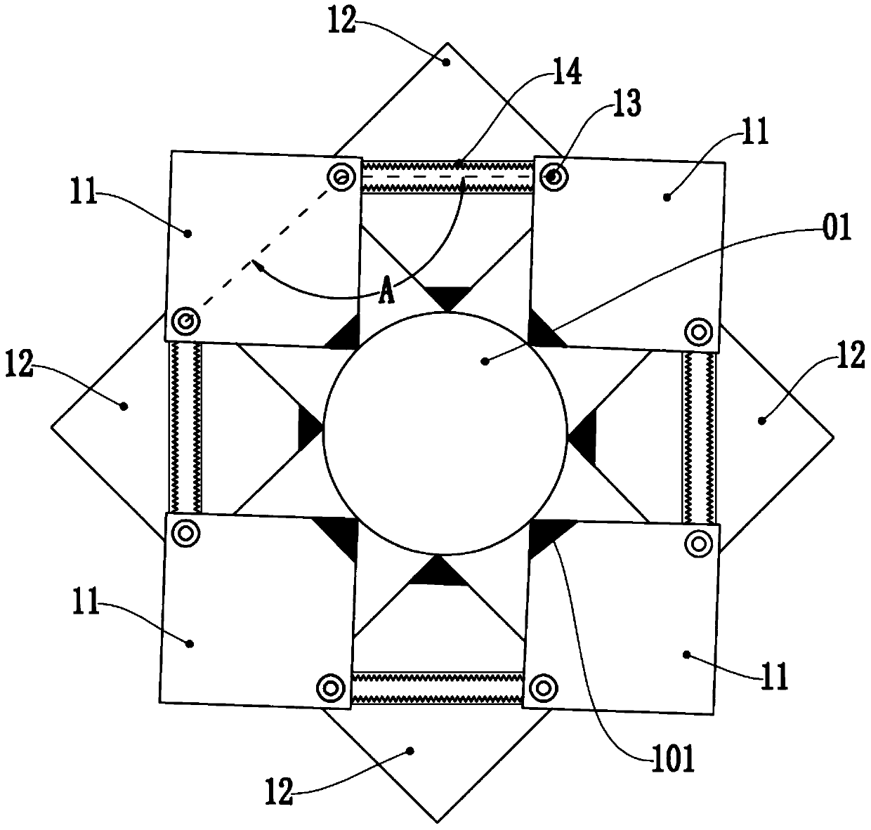 A closed ring structure for gripping cylindrical workpieces