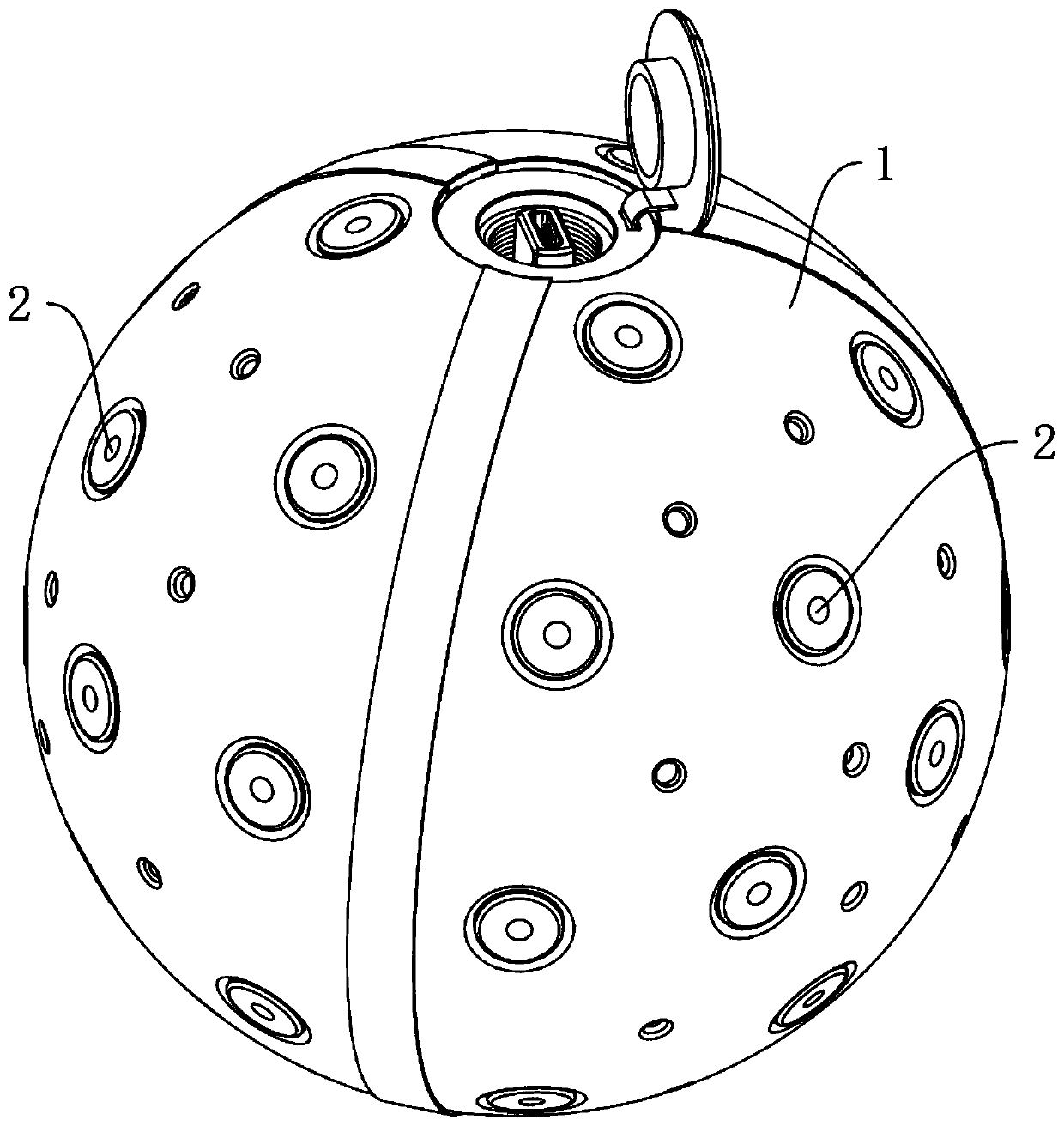 Positionable panoramic three-dimensional imaging system and positioning method thereof