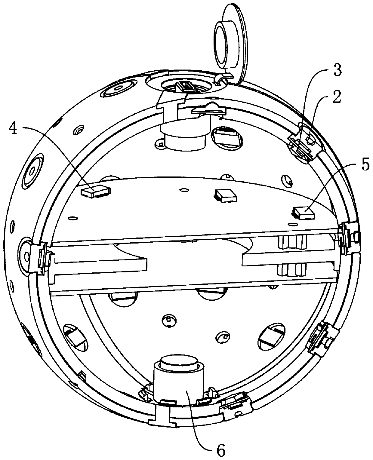 Positionable panoramic three-dimensional imaging system and positioning method thereof