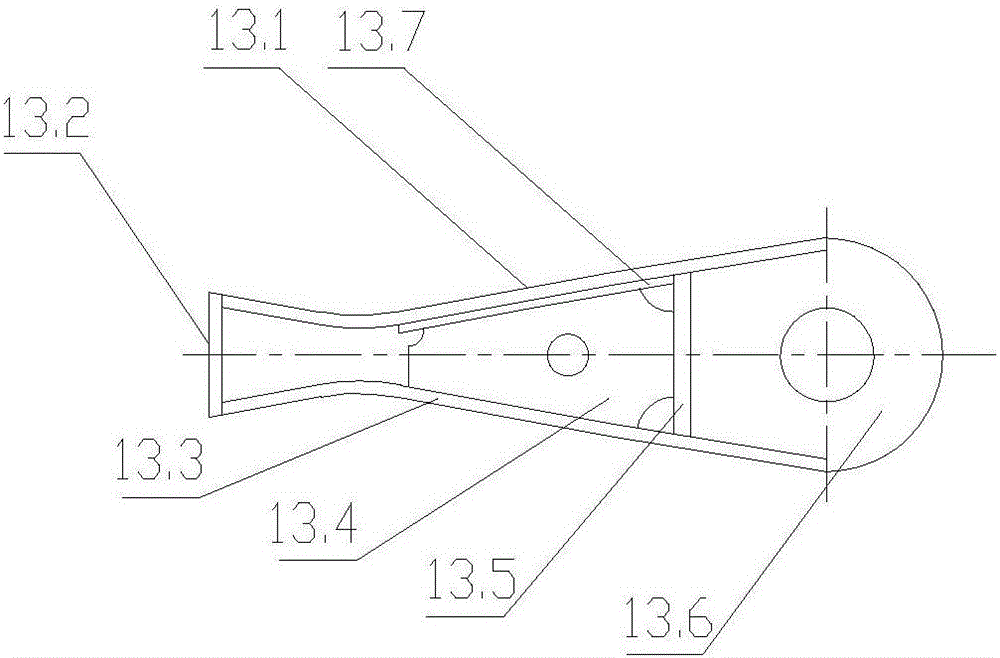 Energy-saving fishtail flap type rudder