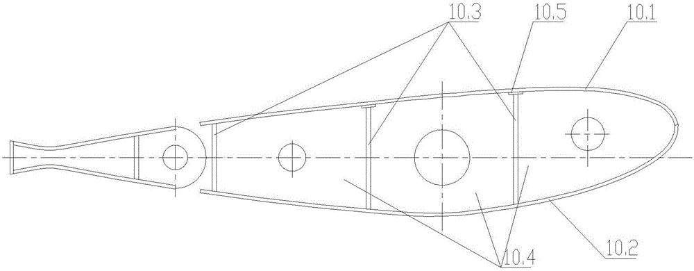 Energy-saving fishtail flap type rudder