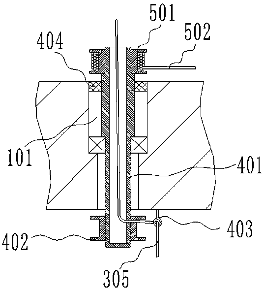 Agaricus bisporus tunnel fermentation environment monitoring device and using method thereof