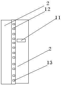 Gap measuring device for thermal state tyre of cement rotary kiln, and application method for gap measuring device