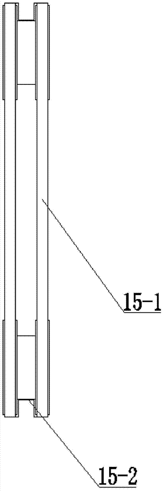 A permanent magnet chain wall-climbing robot with air rod buffer