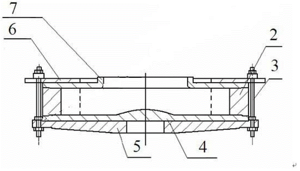 Casting mold locating and locking structure of vertical centrifugal casting machine