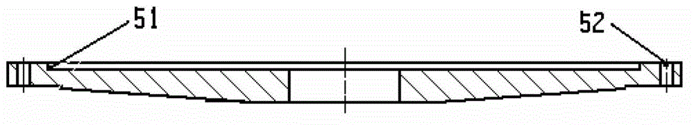 Casting mold locating and locking structure of vertical centrifugal casting machine