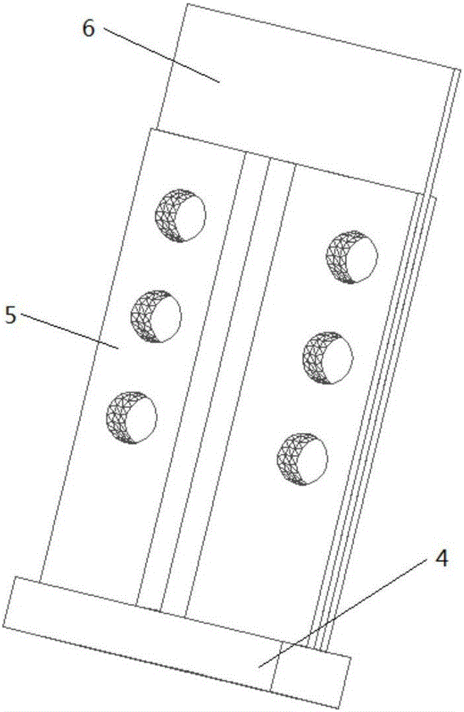 Sleeve restraint anti-buckling support provided with staggered pyramid-shaped energy dissipation units