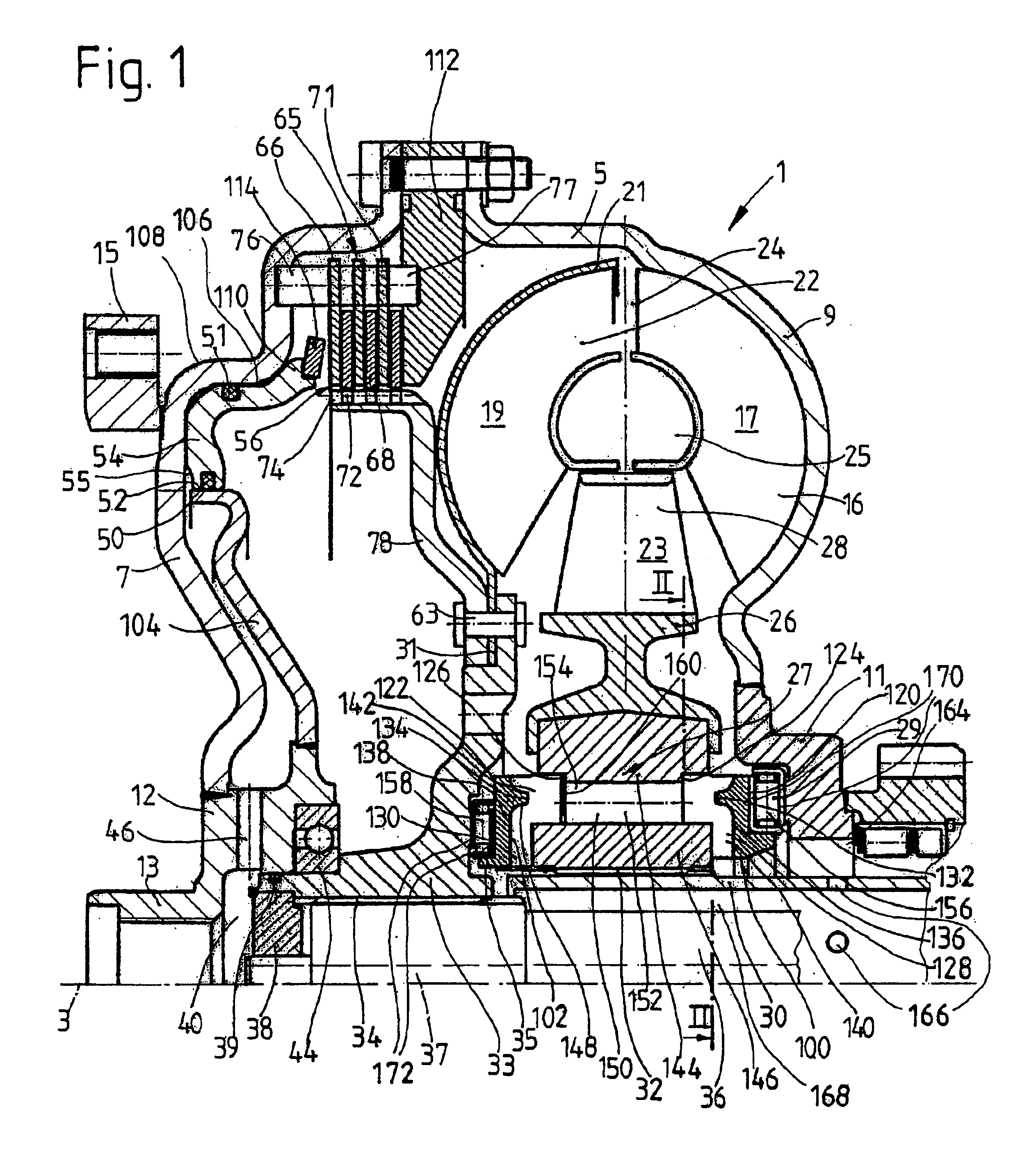 Hydrodynamic torque converter with at least one axial bearing arrangement for supporting the stator