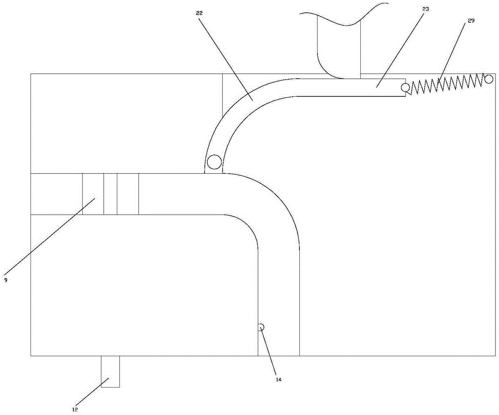 Bending discharging device