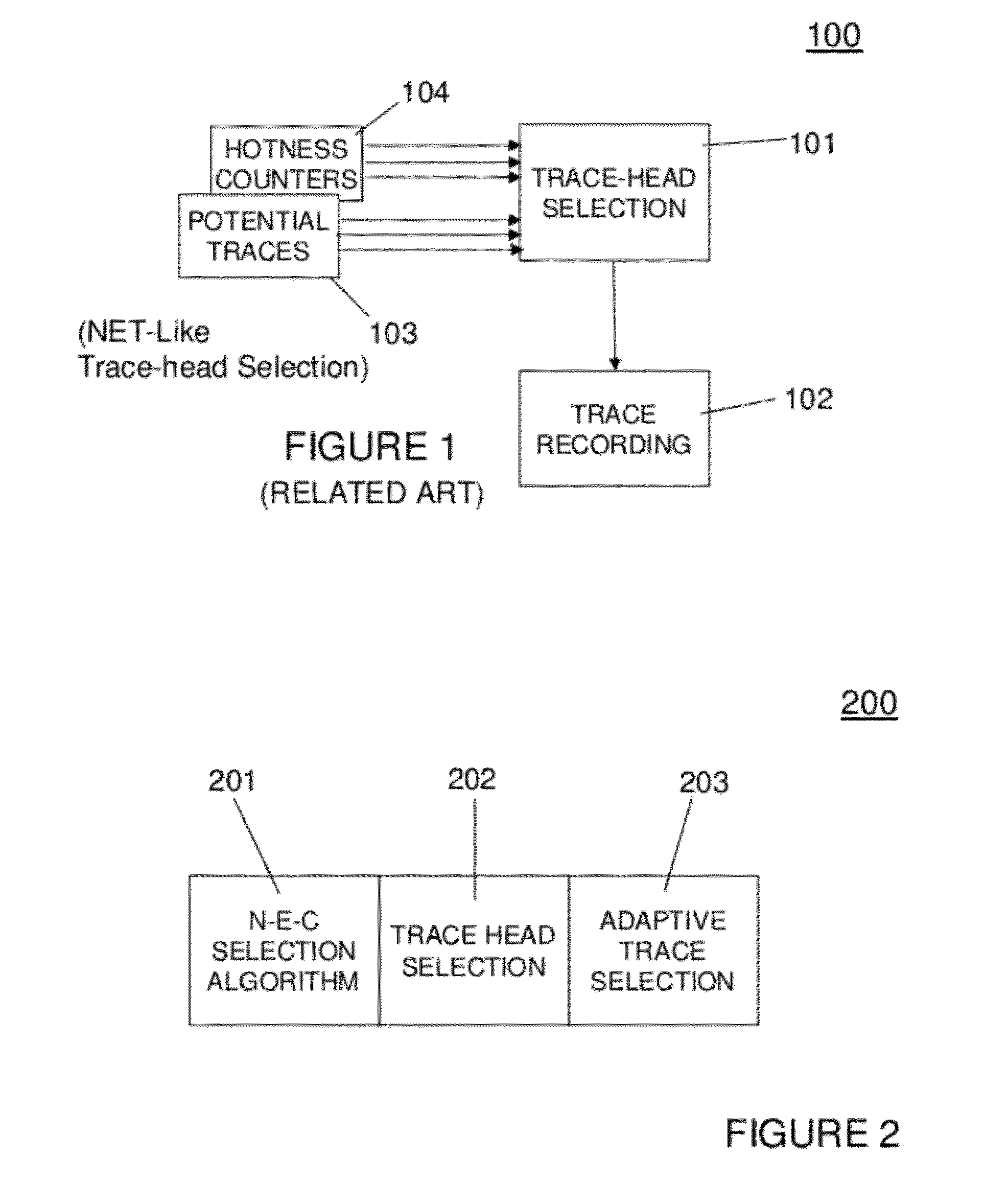 Adaptive next-executing-cycle trace selection for trace-driven code optimizers