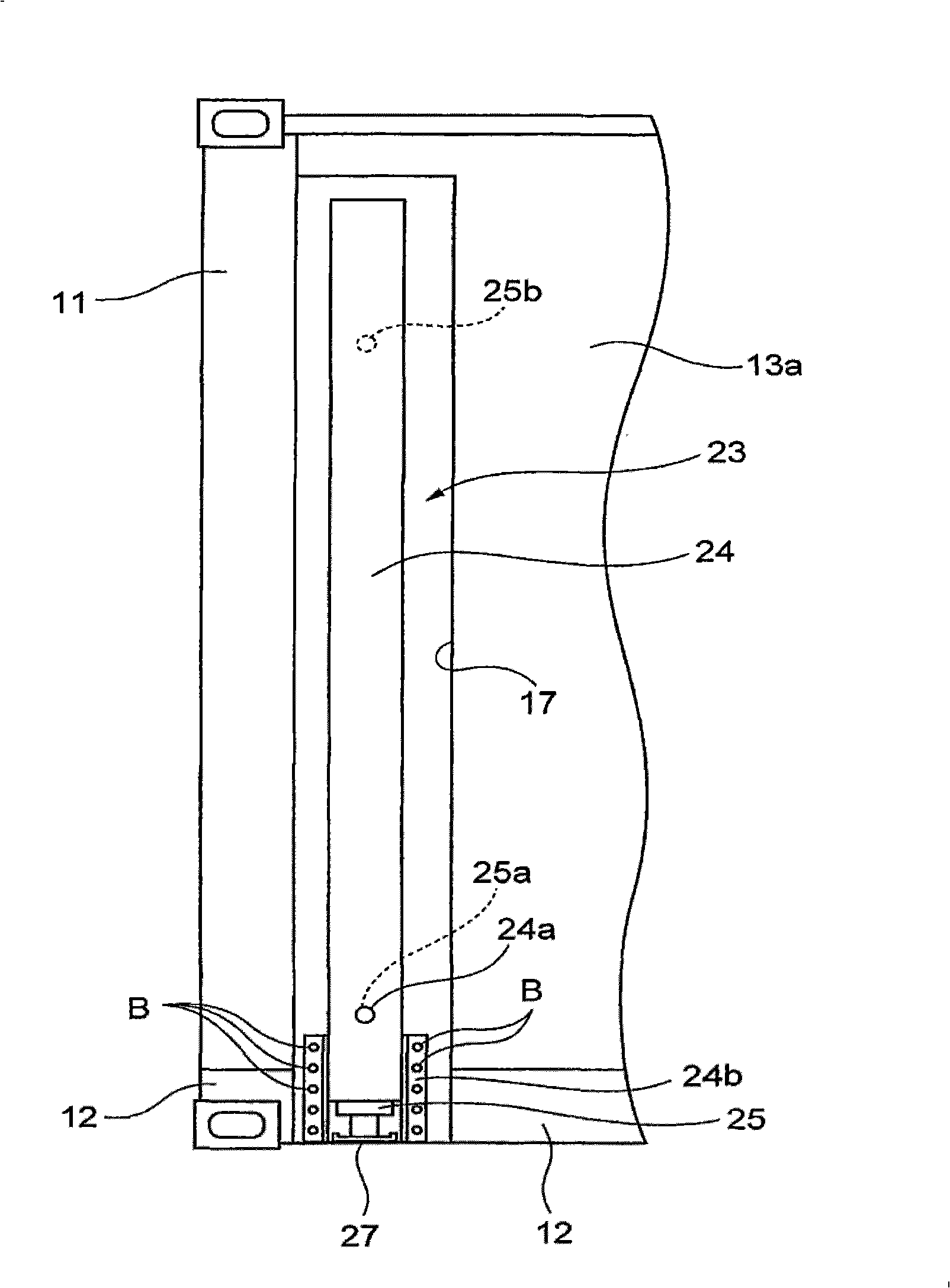 Self-lifting/lowering transport container