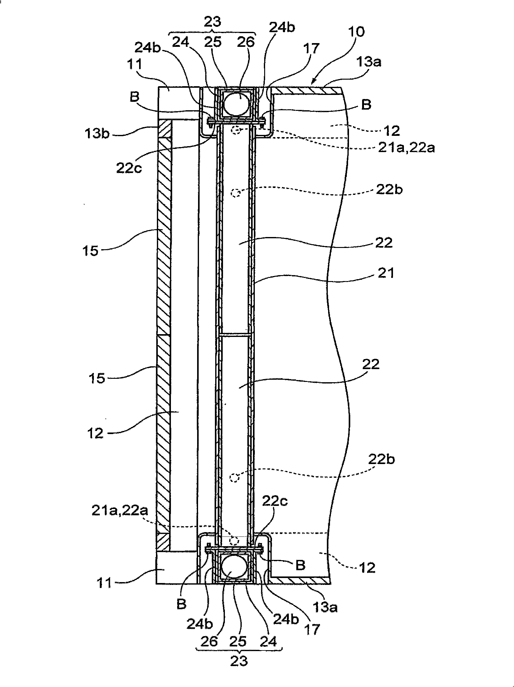 Self-lifting/lowering transport container