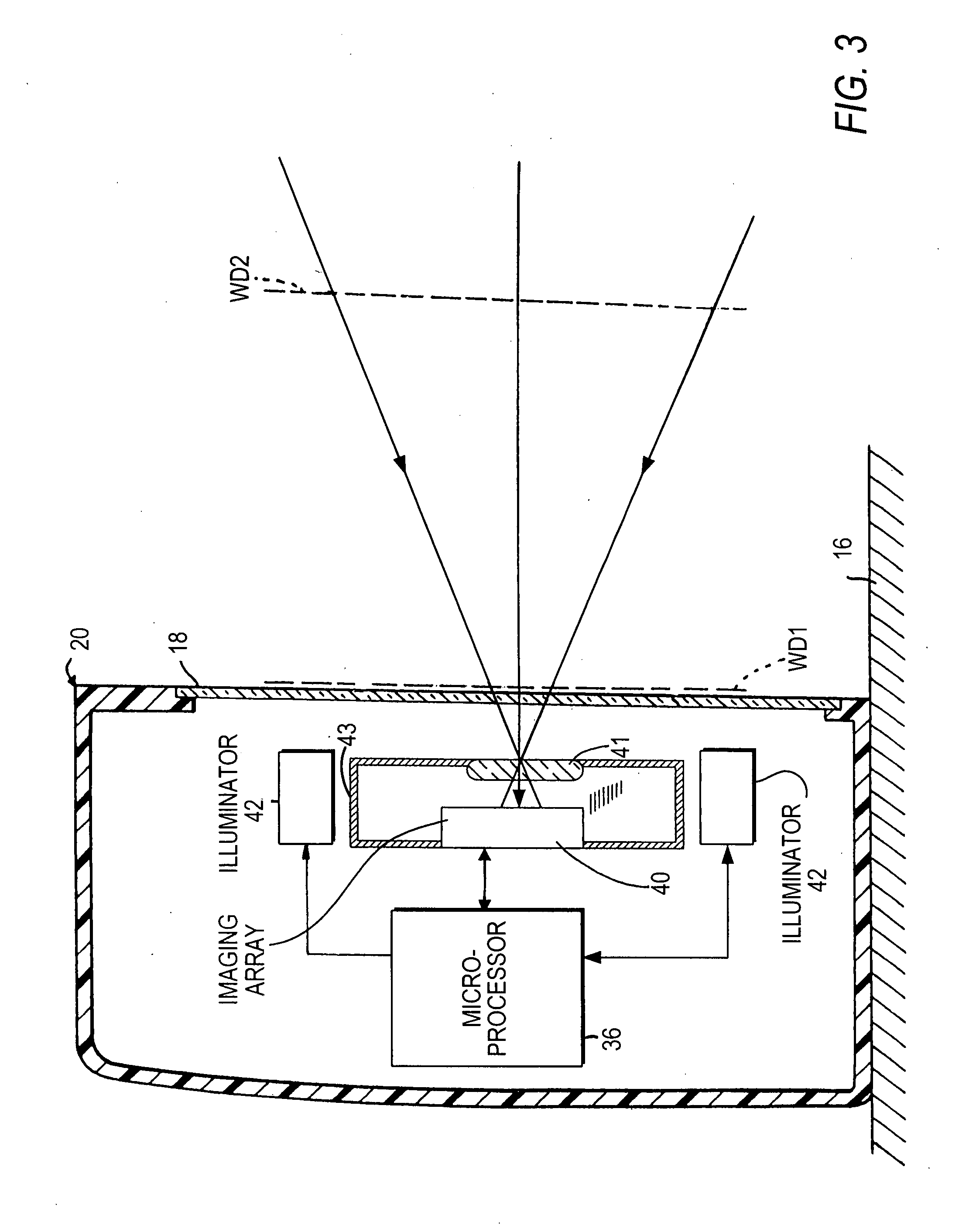 Stray light reduction in imaging reader