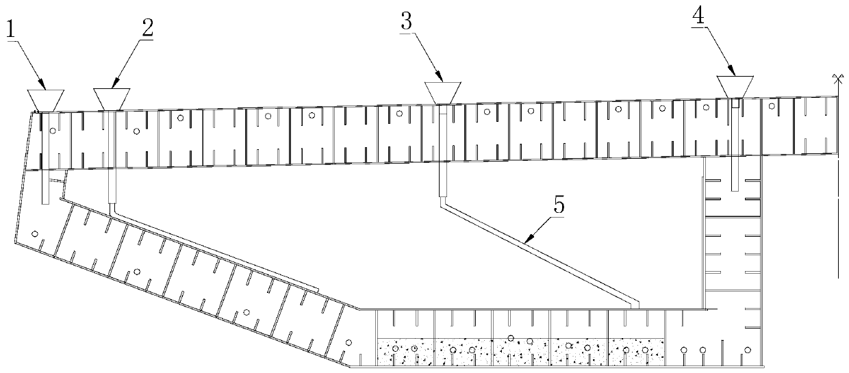 Construction method of steel-concrete combined section of long-span cable-stayed bridge