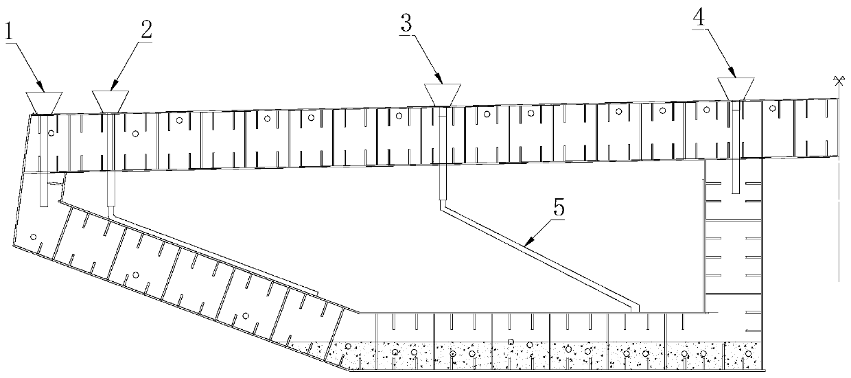 Construction method of steel-concrete combined section of long-span cable-stayed bridge