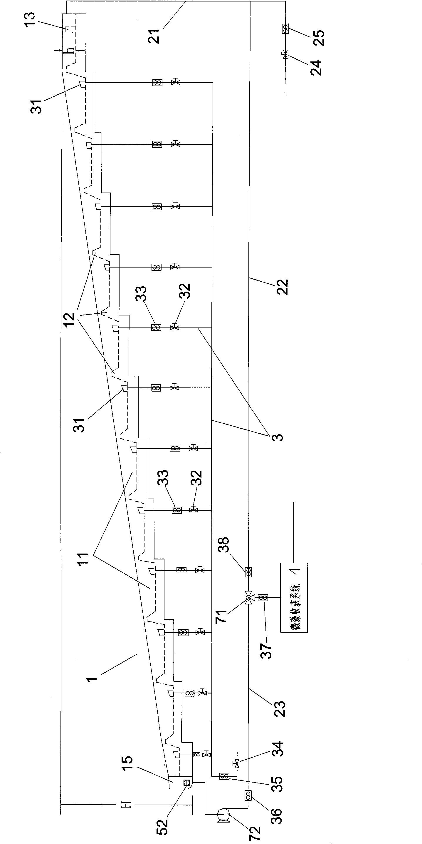 Reactor for microalgae outdoor breeding