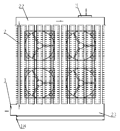 Cremation machine tail gas purifying treatment system with air cooler