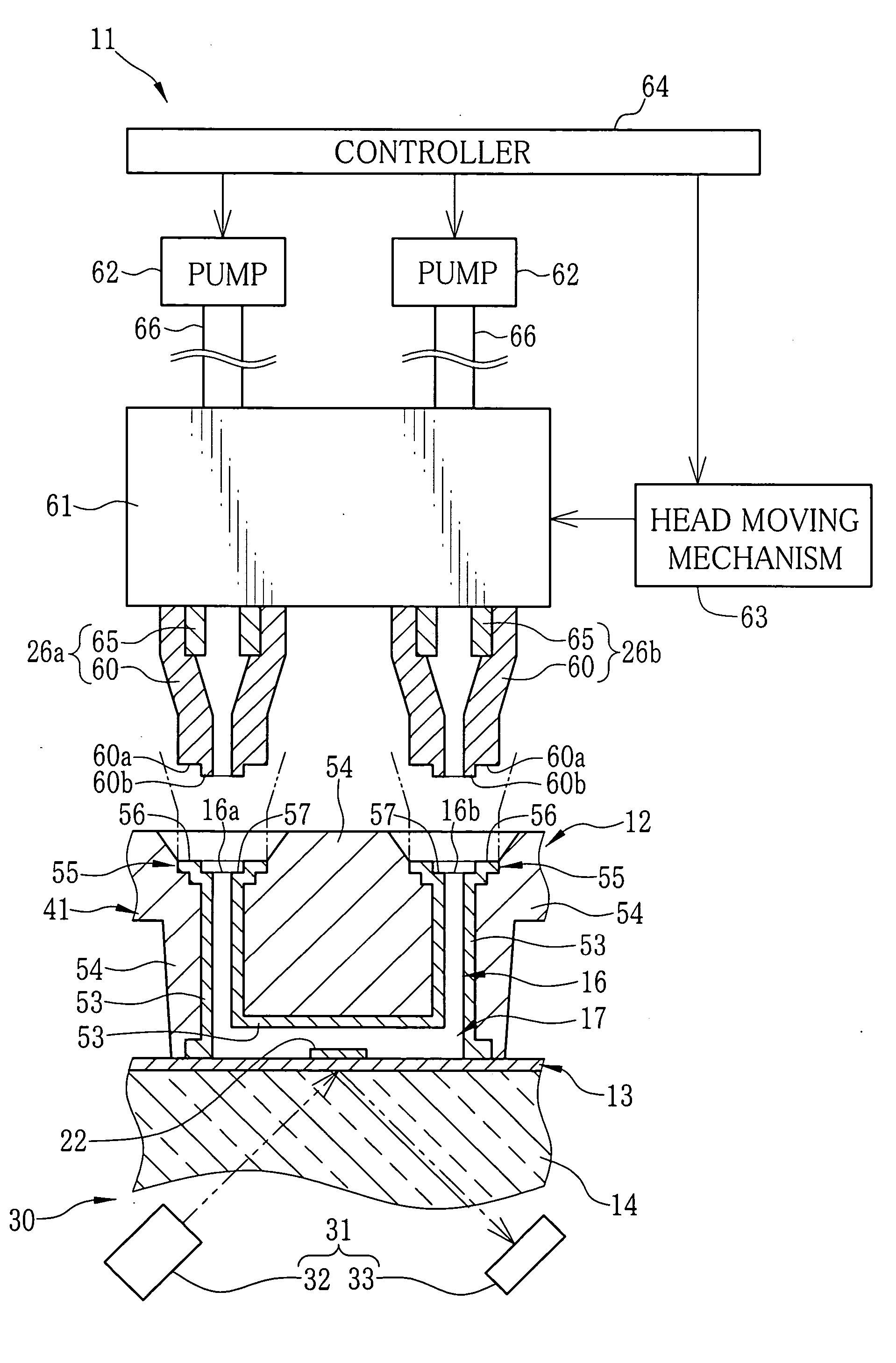 Fluid feeding system, fluid feeding method and flow channel unit