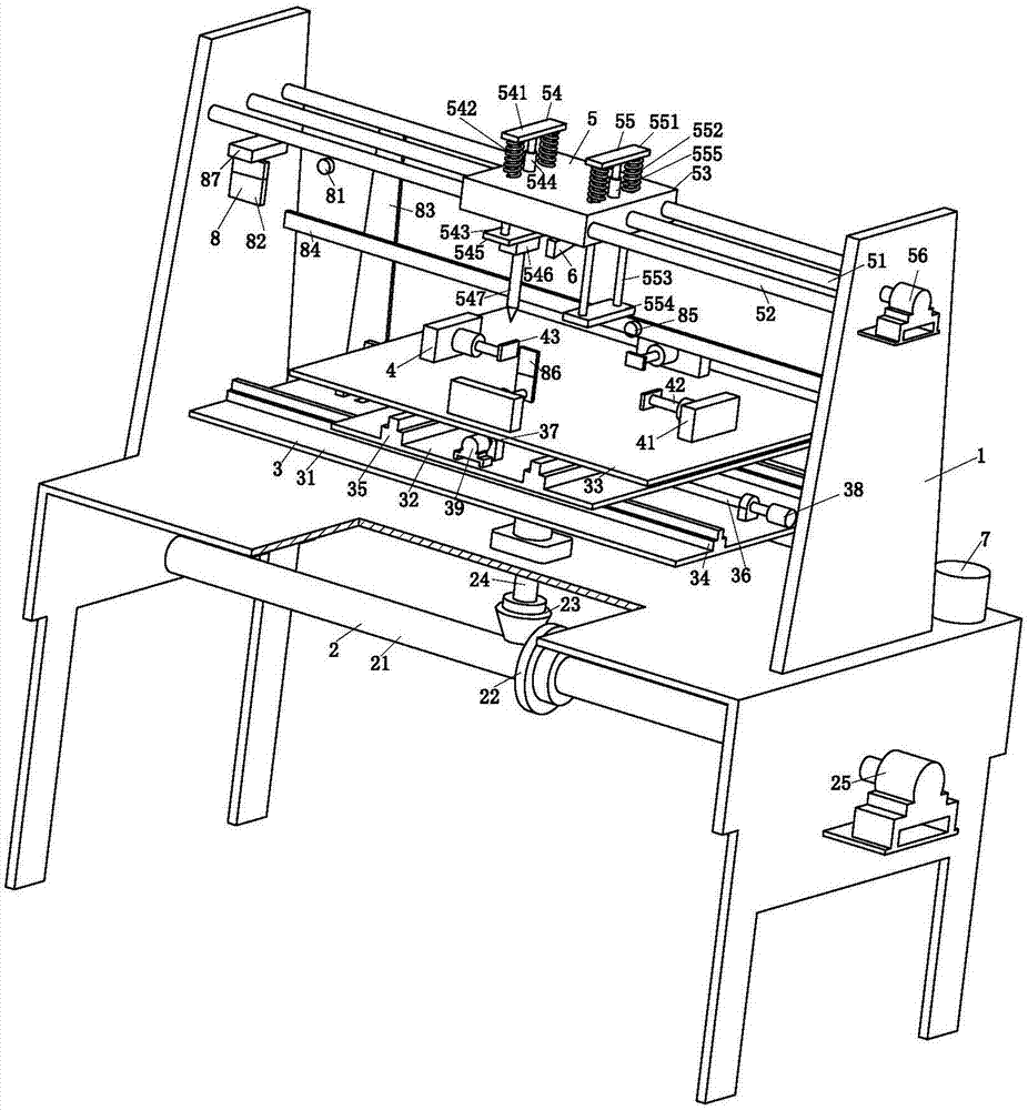 Automatic cutting device for ceramic tiles