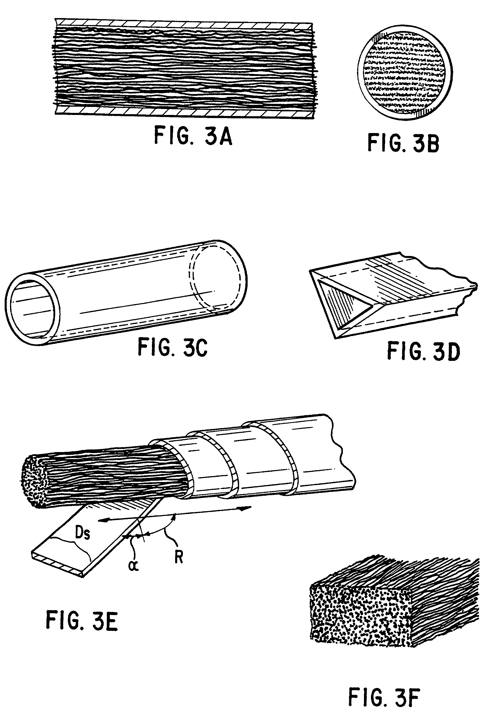 Continuous metal fiber brushes