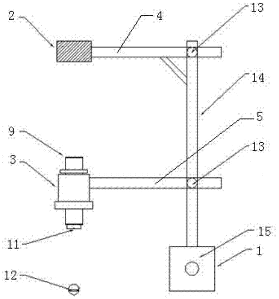 A drilling device for measuring residual stress by blind hole method