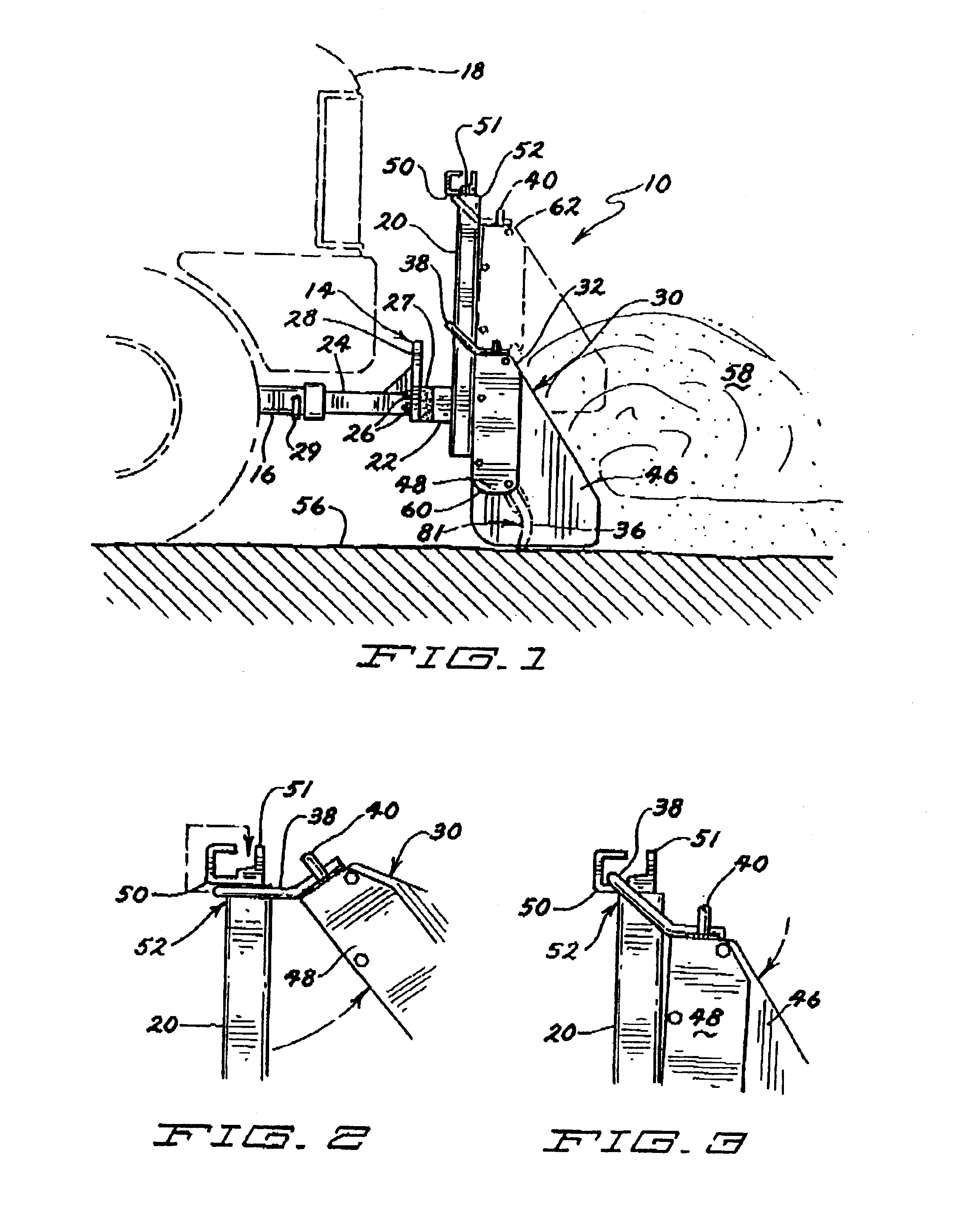 Snow Plow Having Slidleable Retention Apparatus