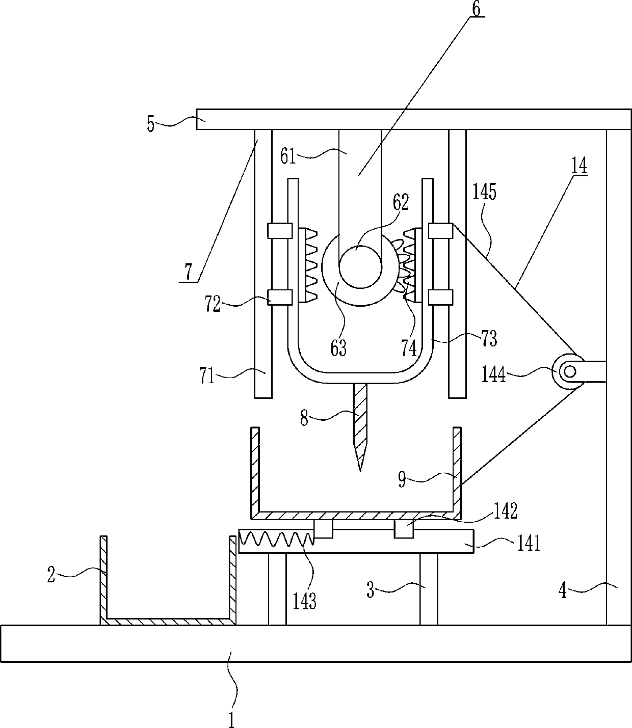 Cutting device used for pasture grass for feeding livestock in animal husbandry