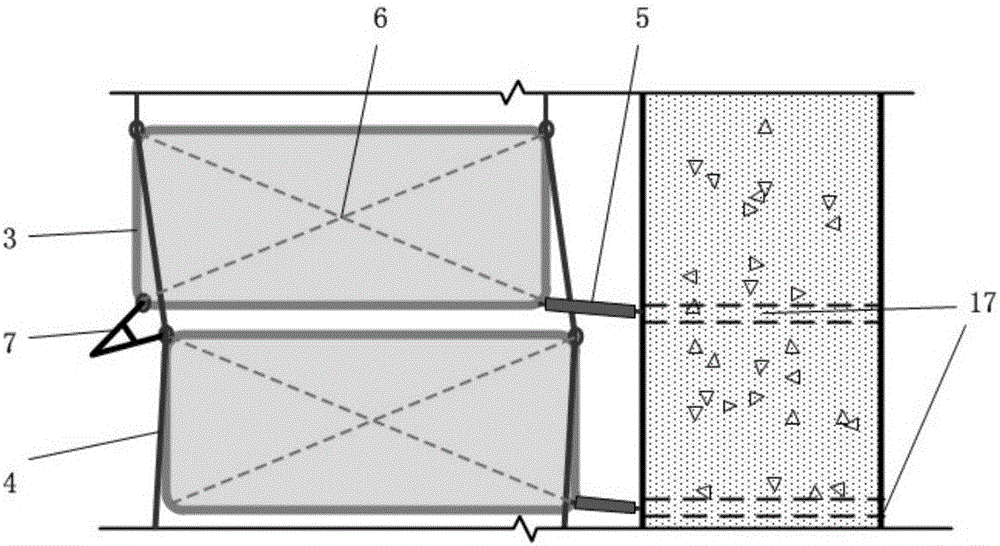 Flexible hanging type module building structure