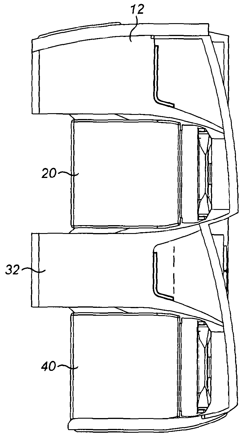 Aircraft seat arrangement including table