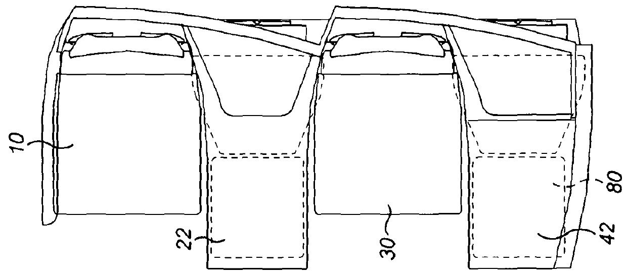 Aircraft seat arrangement including table