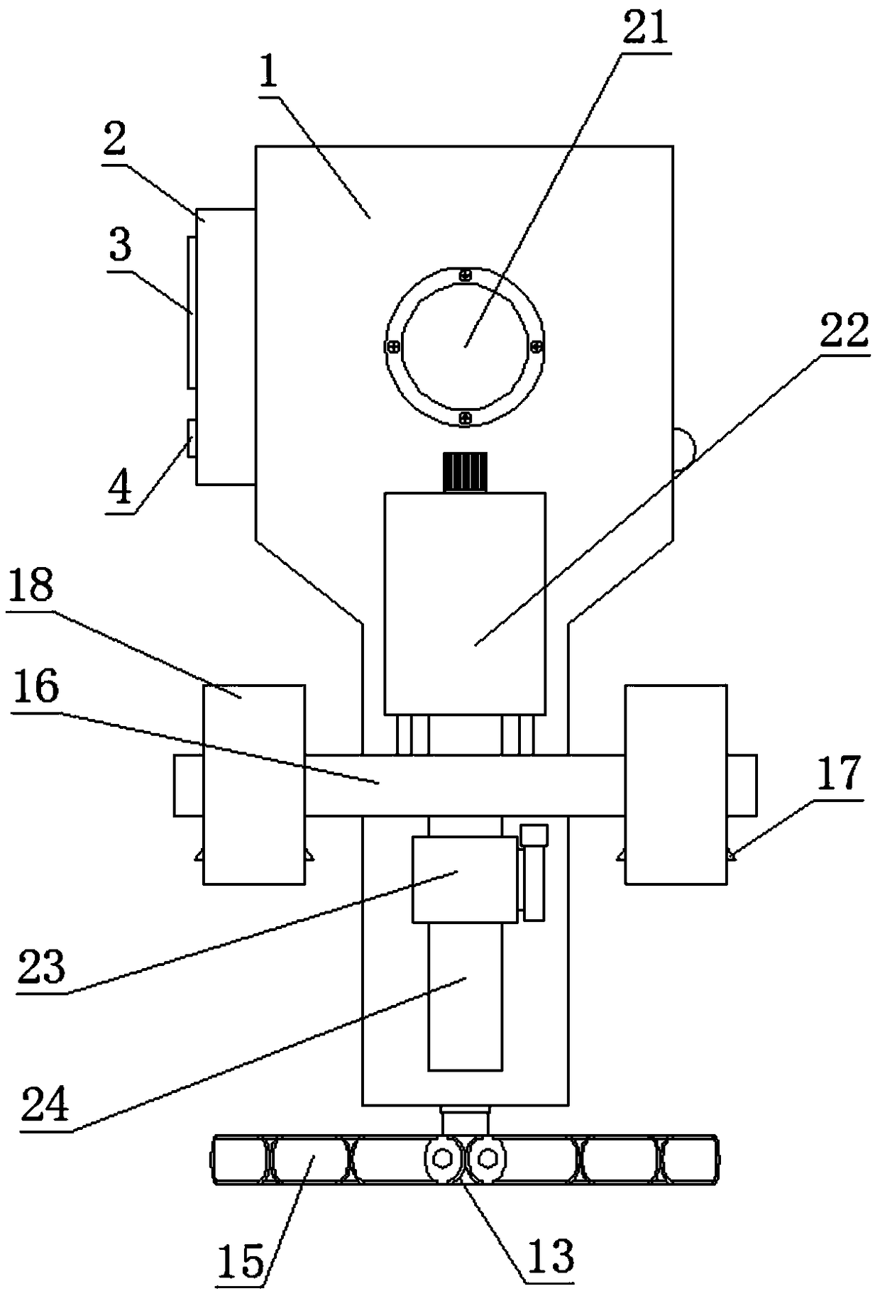 Oxygen increasing device of aquaculture pond