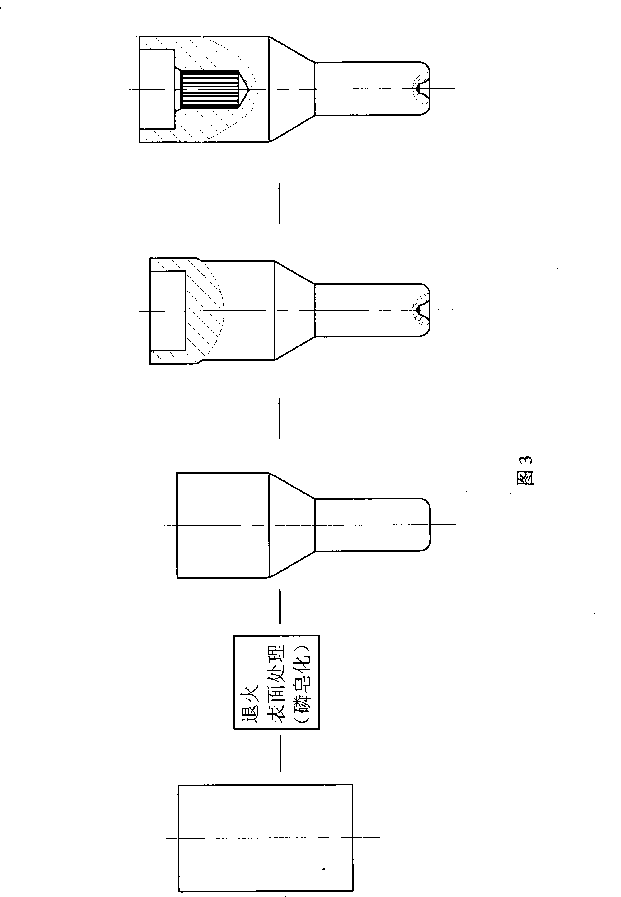 Cold-forging technique of gear shaft