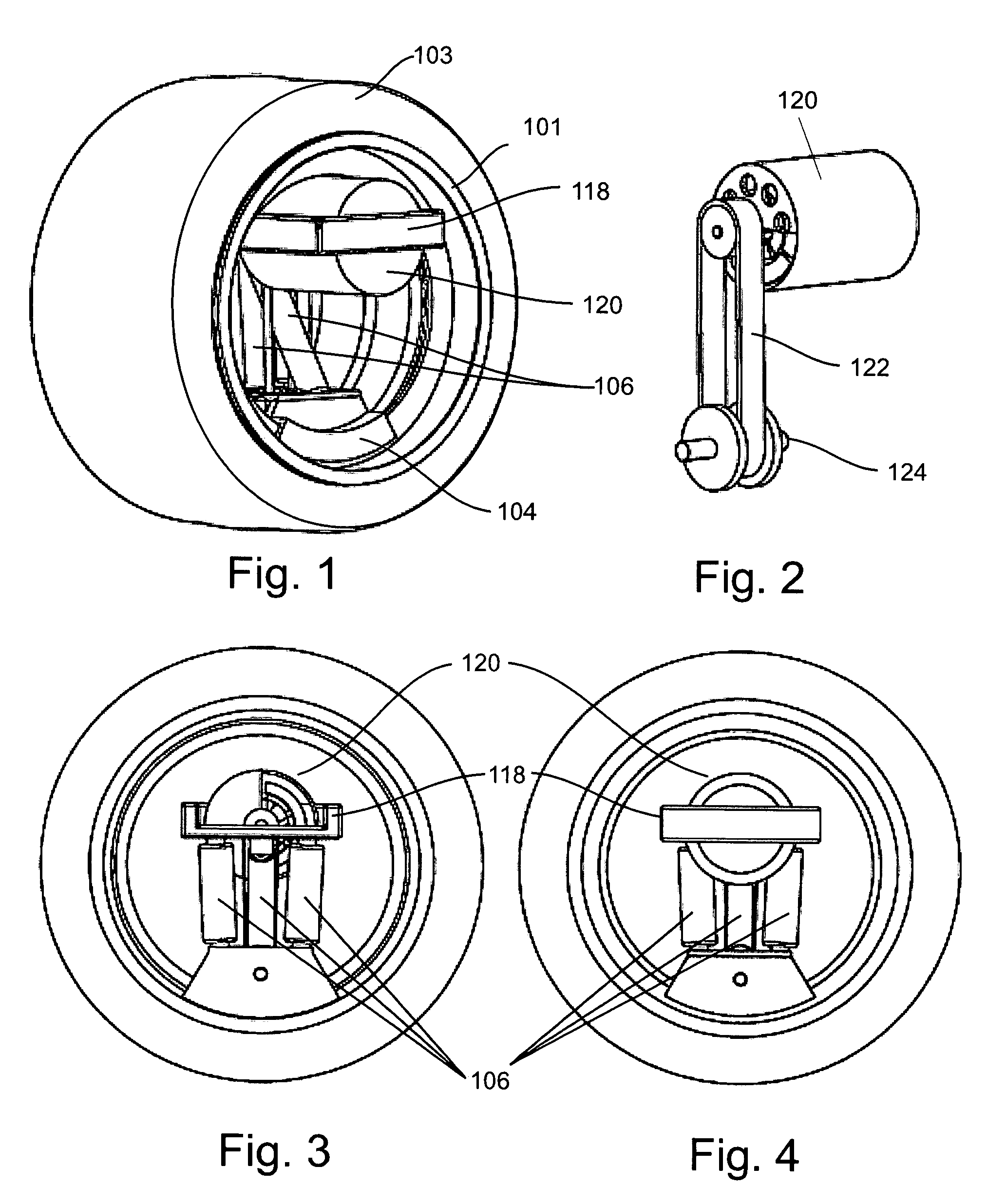 Wheel-embedded suspension