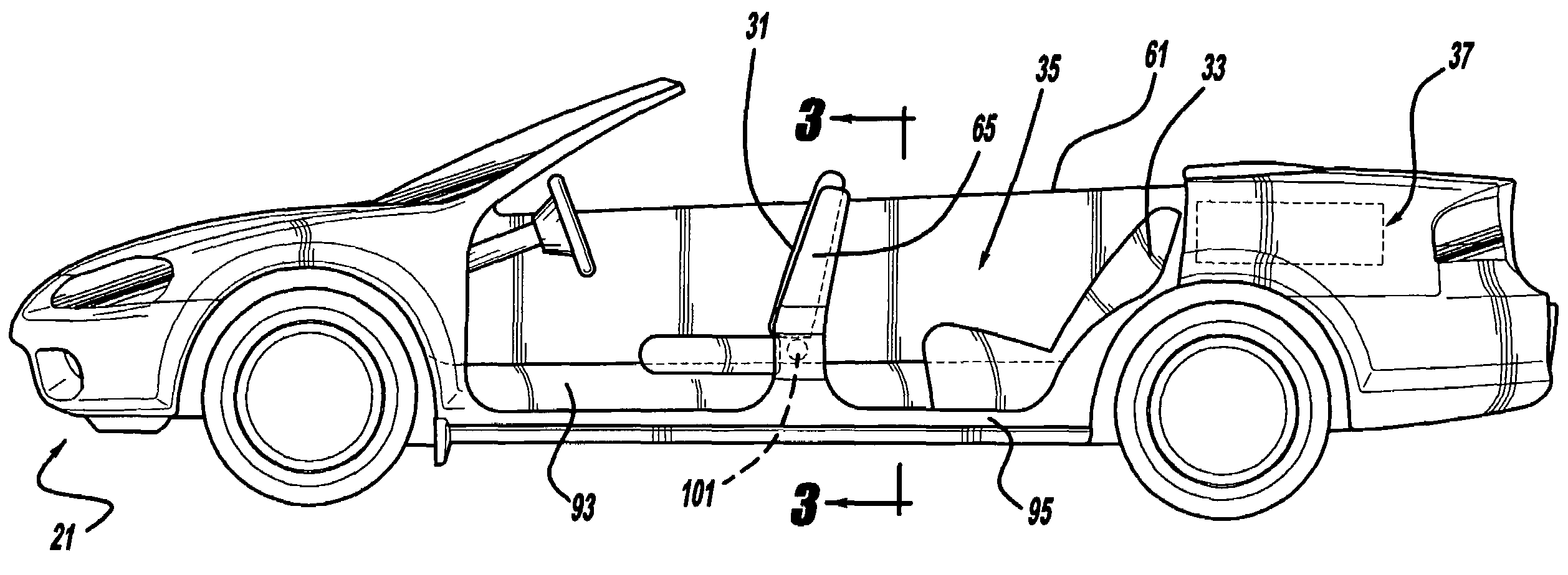 Structural seat system for an automotive vehicle