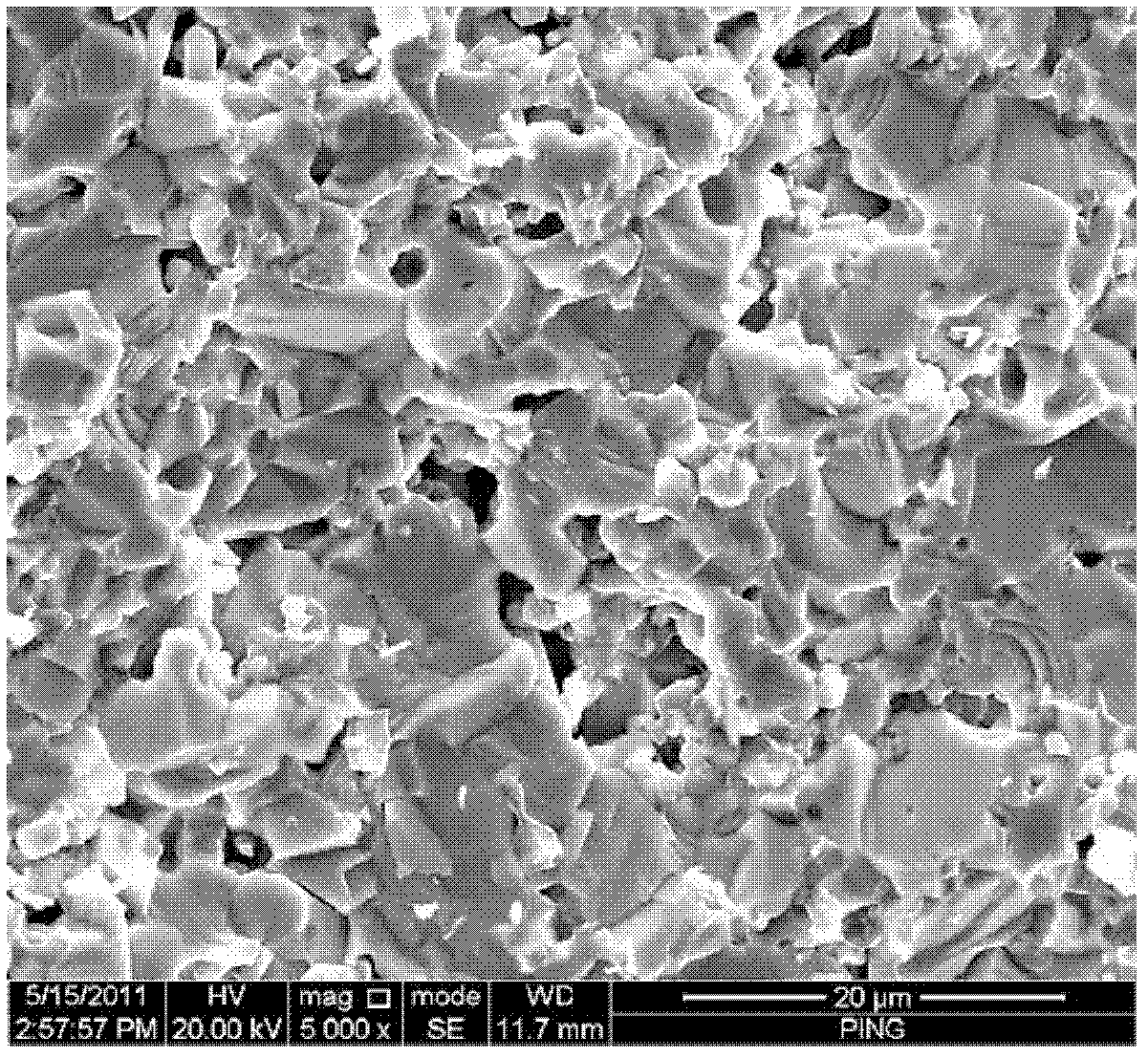 SiC nanoparticle and SiC whisker hybrid toughened ZrC-based superhigh temperature ceramic composite material and preparation method thereof