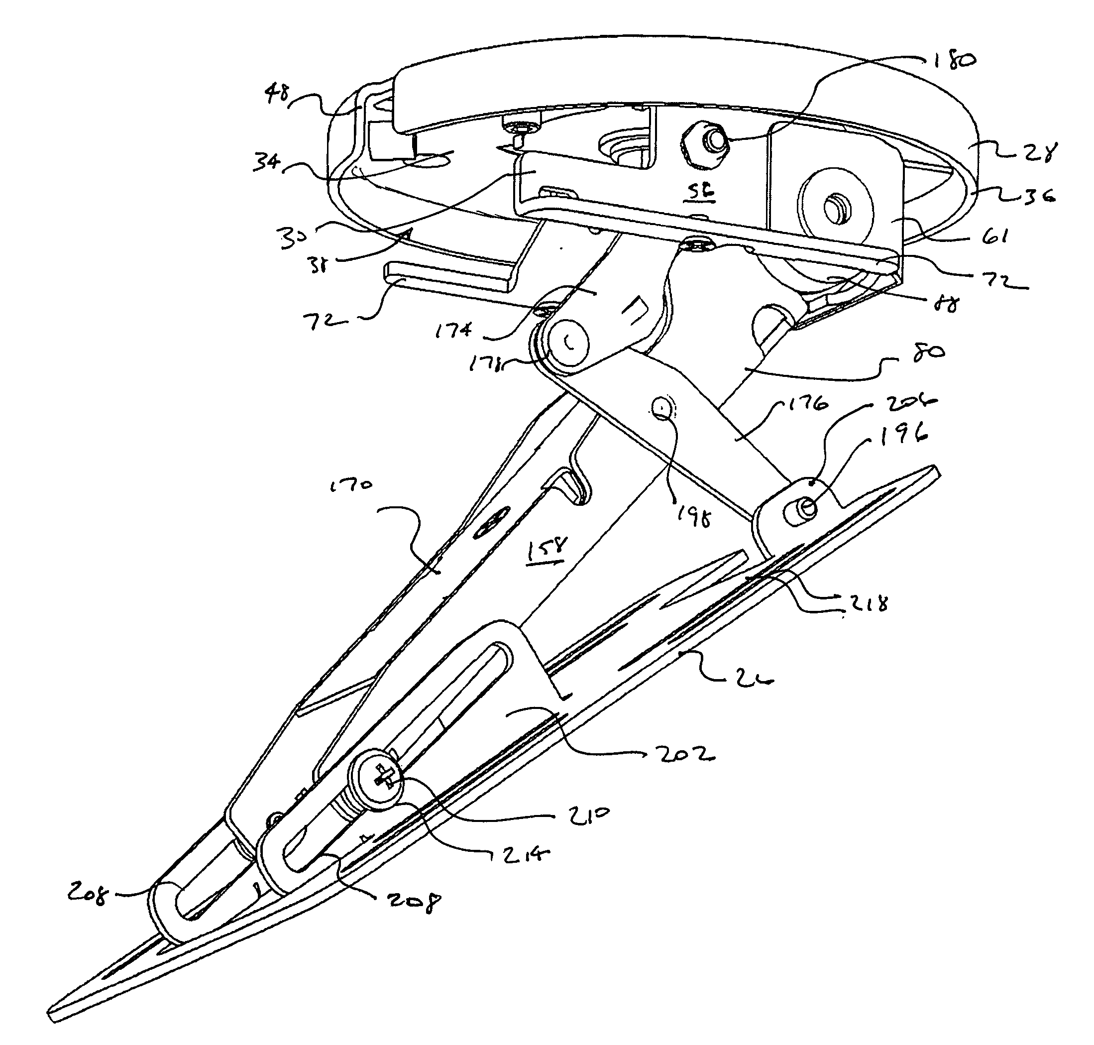 Under-cabinet mount for flat-panel displays