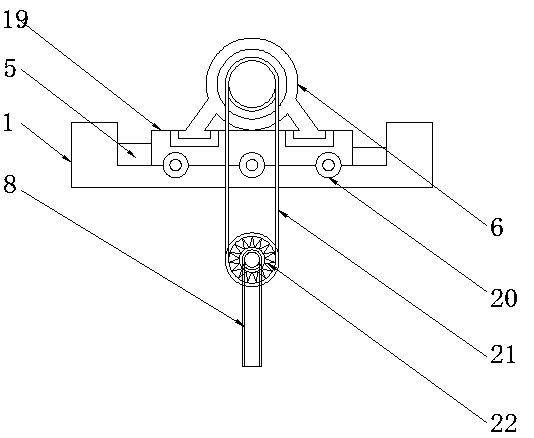 Interlocking segment upper cover mold lifting and overturn device