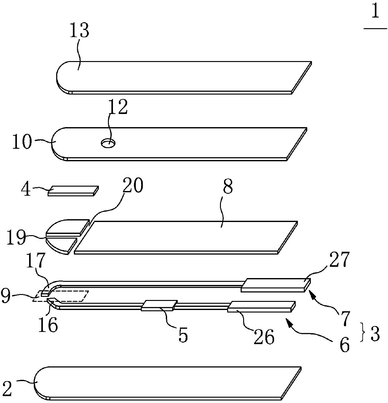 Detection test piece, manufacture method thereof and detection apparatus