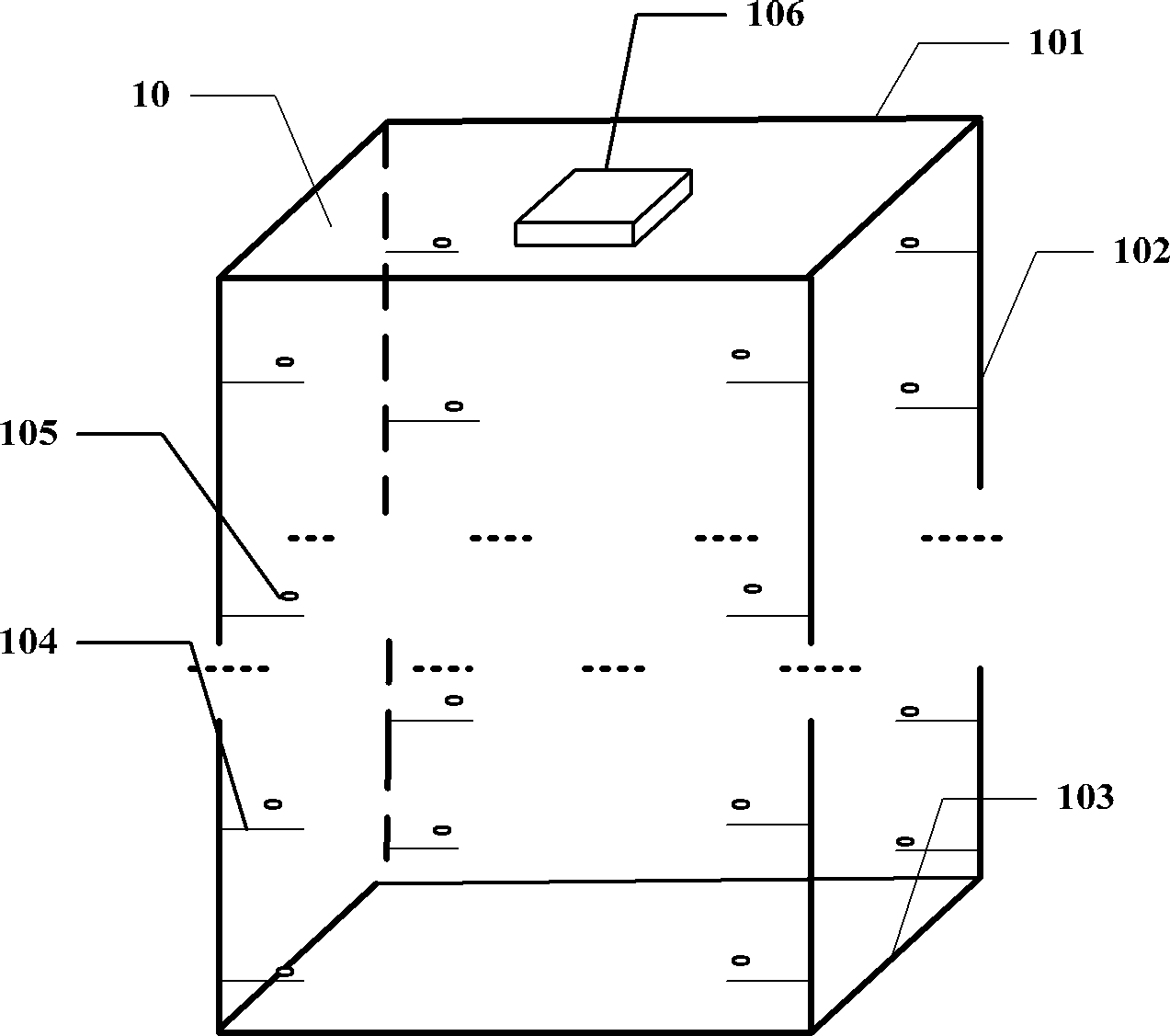 Detection method for detecting substrate damage in placing box and placing box