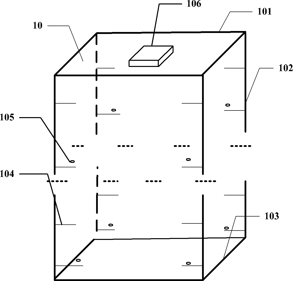 Detection method for detecting substrate damage in placing box and placing box