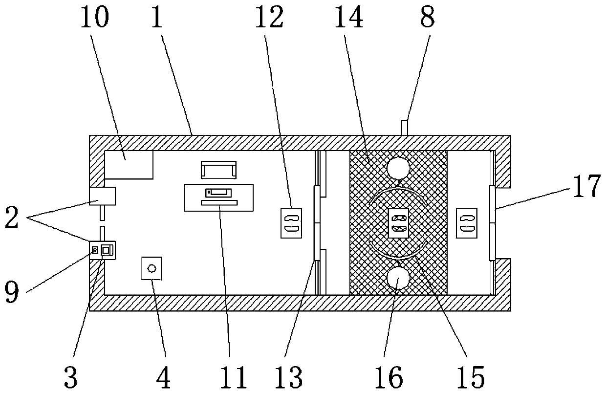 Assembled rapid intelligent temperature measurement and purification monitoring system based on project work resumption and epidemic prevention and control and monitoring method thereof