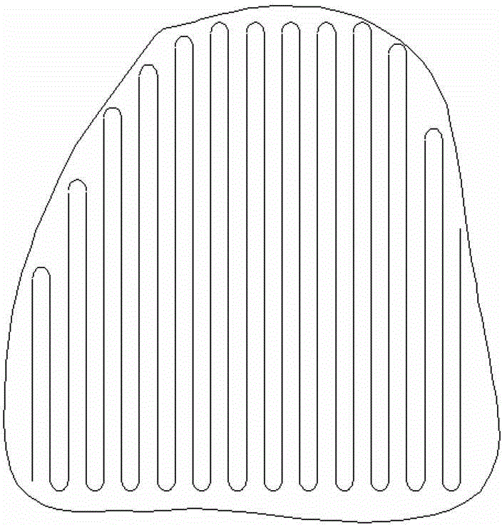 Comprehensive determination method for coefficient of roughness of rock mass structure surface