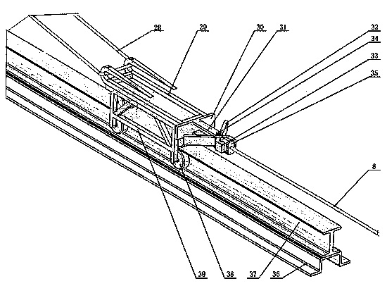 System for testing interception performance of anti-collision anti-terrorism antiriot apparatus