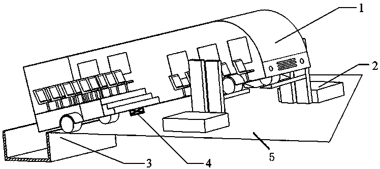 Slope road simulation device and method for passenger car testing