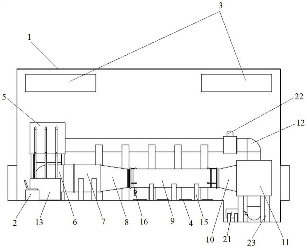 A new type of water cave experiment system simulating the real ocean environment